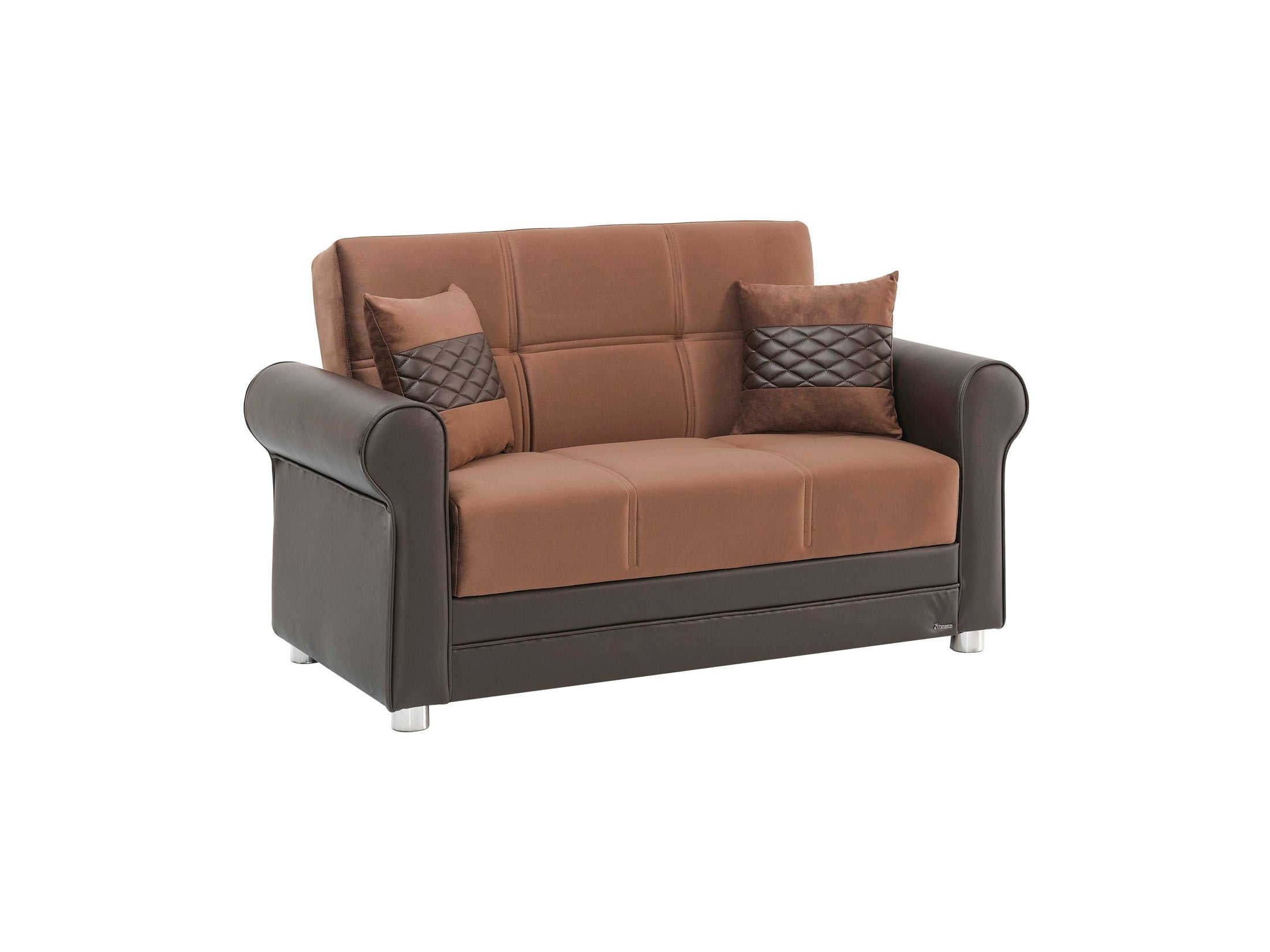 Ottomanson Avalon - Upholstered Convertible Loveseat With Storage