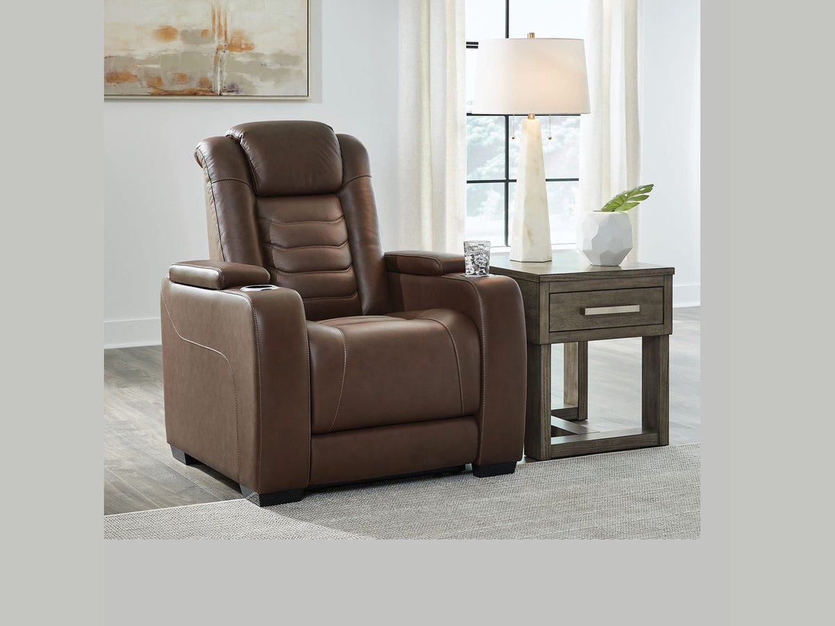 High Impact - Power Recliner / Adj Headrest - Tobacco