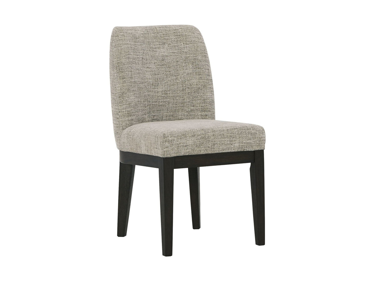 Burkhaus - Dining UPH Side Chair (Set of 2) - Beige / Dark Brown