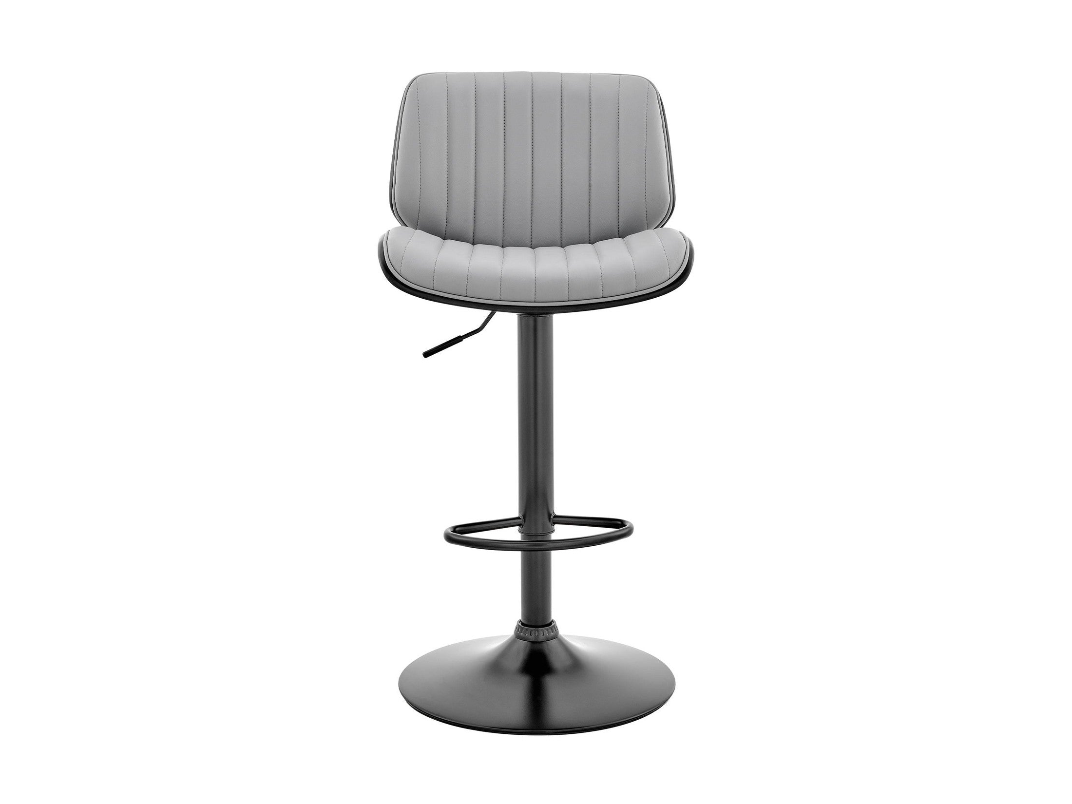 Brock - Adjustable Bar Stool With Black Base