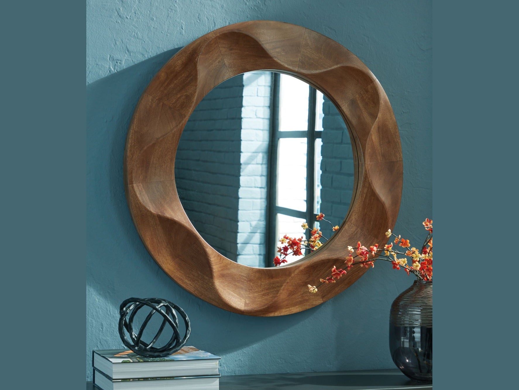 Aajon - Accent Mirror - Brown