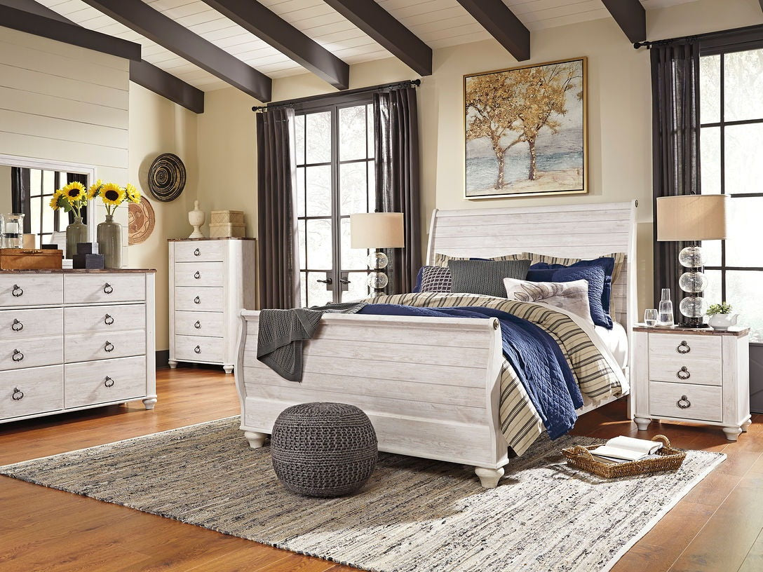 Willowton - Sleigh Bedroom Set