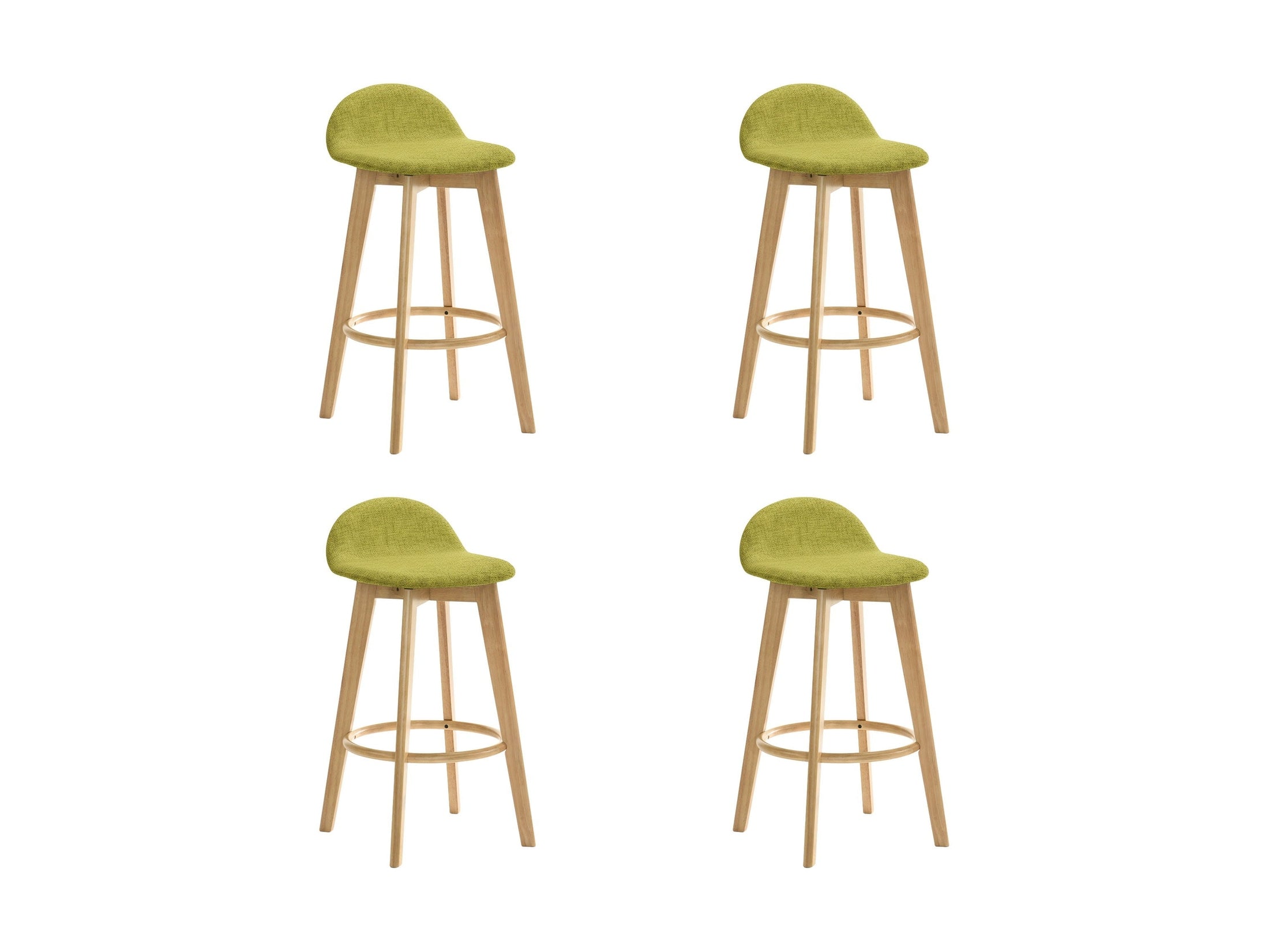 Vera - Upholstered Wood Counter Height Barstool