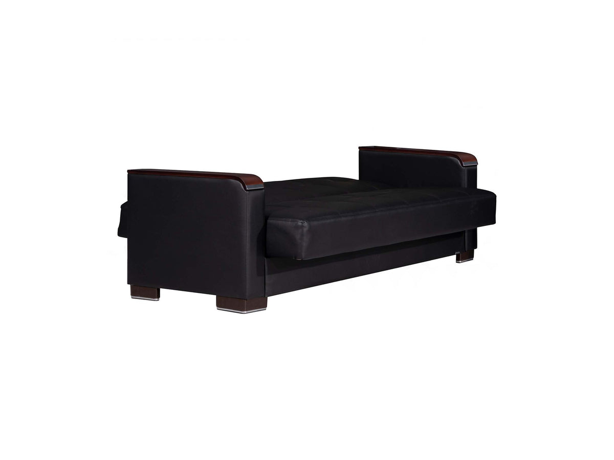 Ottomanson Armada X - Upholstered Convertible Wood Trimmed Sofabed With Storage