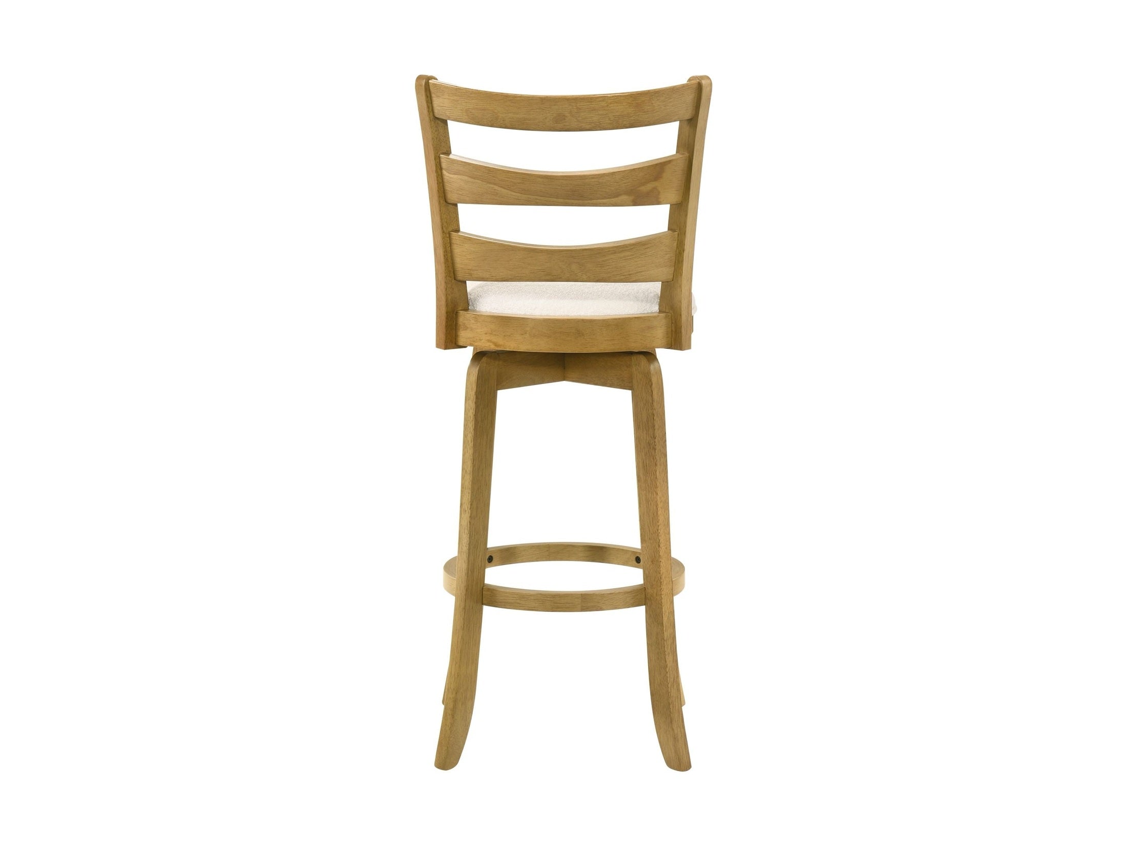 Melindra - Modern Farmhouse Swivel Wood Bar Height Kitchen Bar Stool