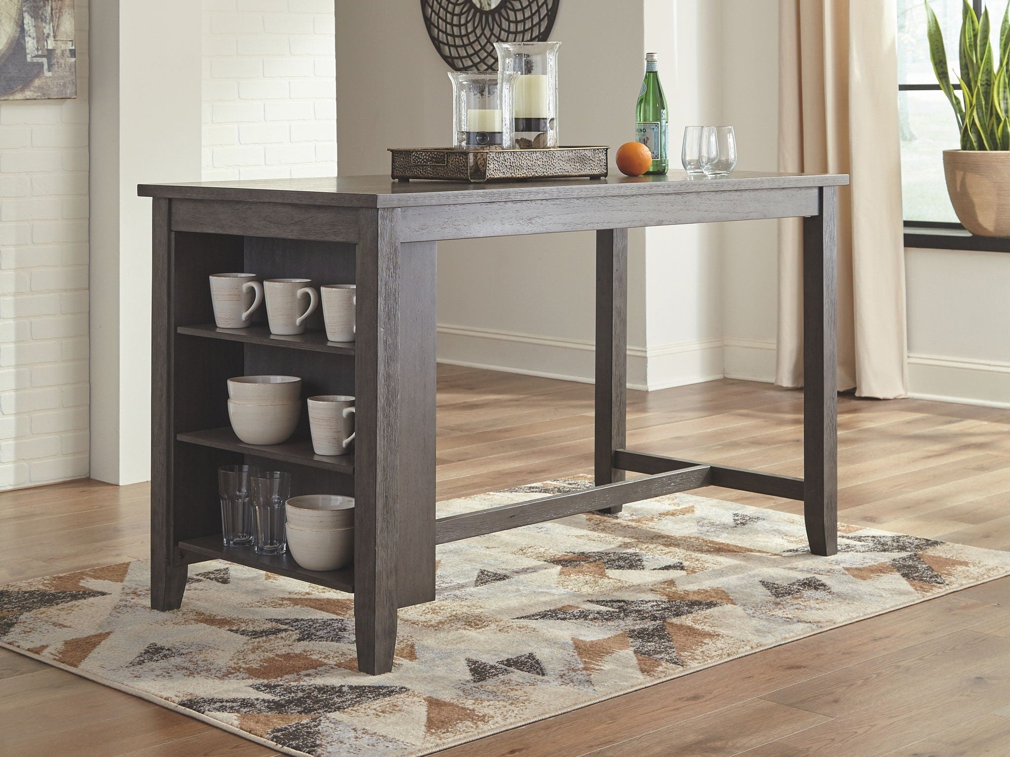Caitbrook - Rectangular Counter Table Set