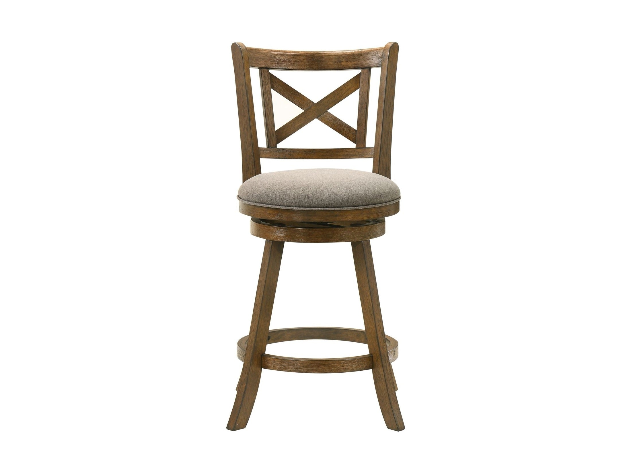 Kodi - Modern Farmhouse Swivel Wood Counter Height Kitchen Bar Stool