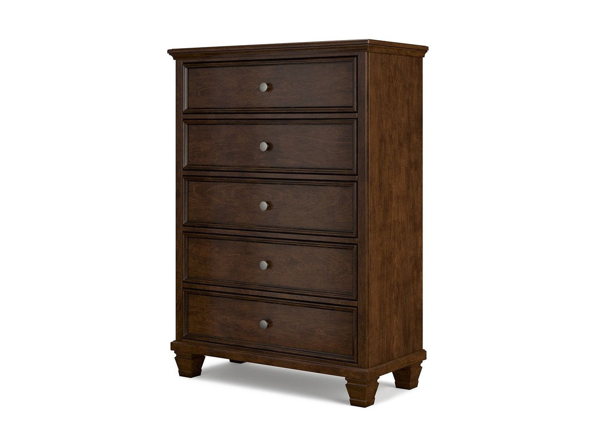 Danabrin - Five Drawer Chest - Brown