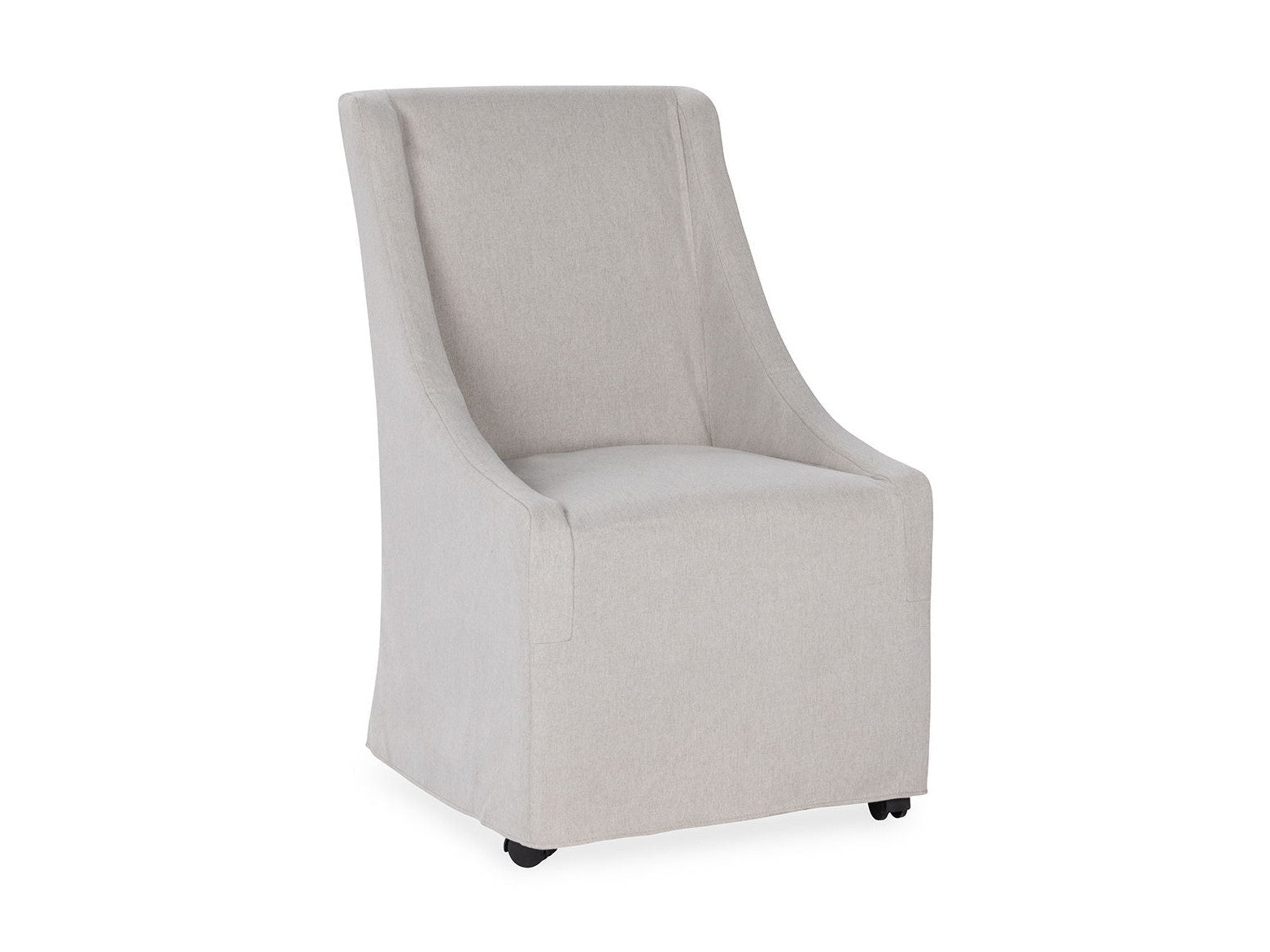 Warwick - Upholstered Rolling Dining Chair