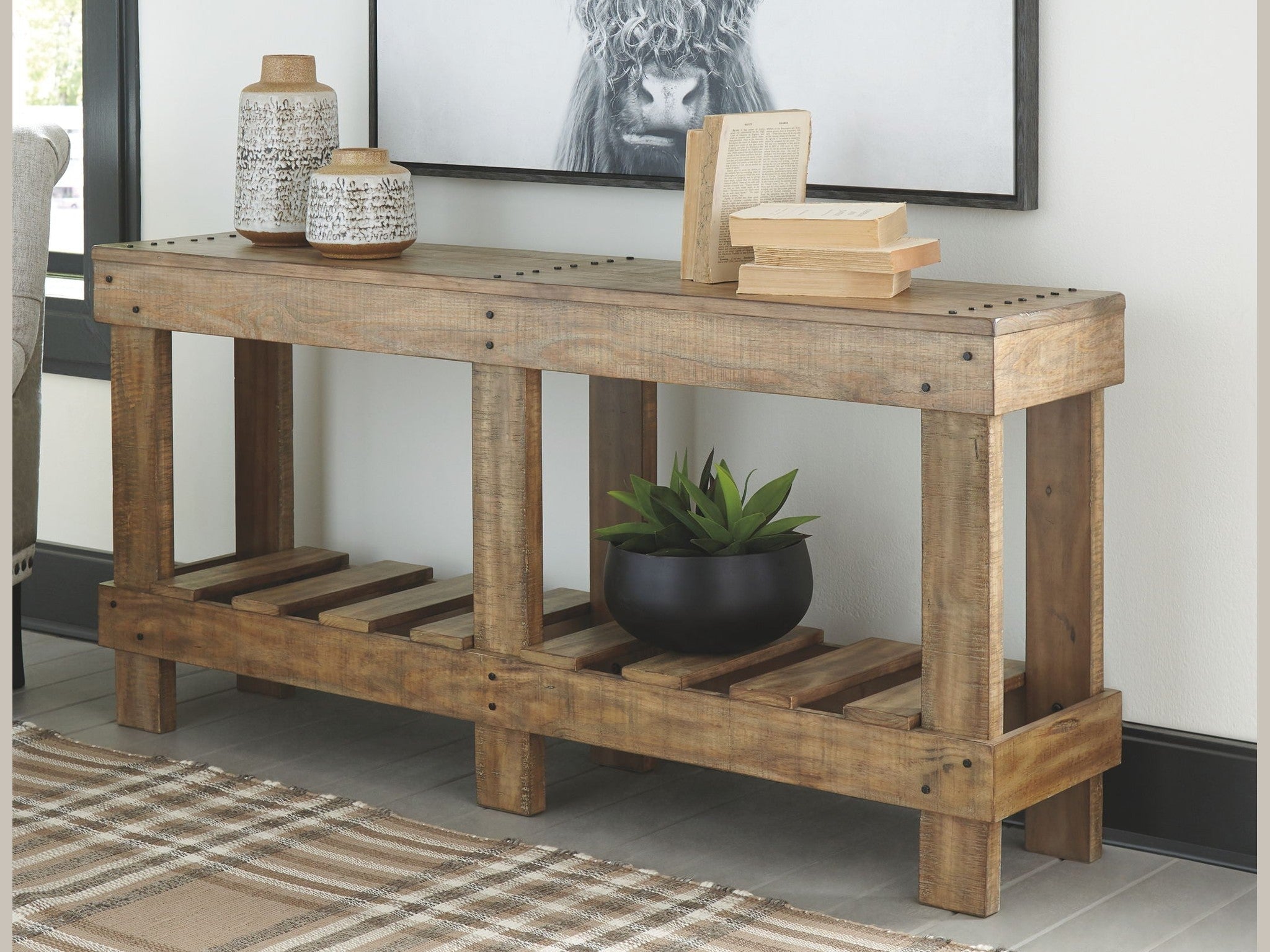 Susandeer - Console Sofa Table - Brown