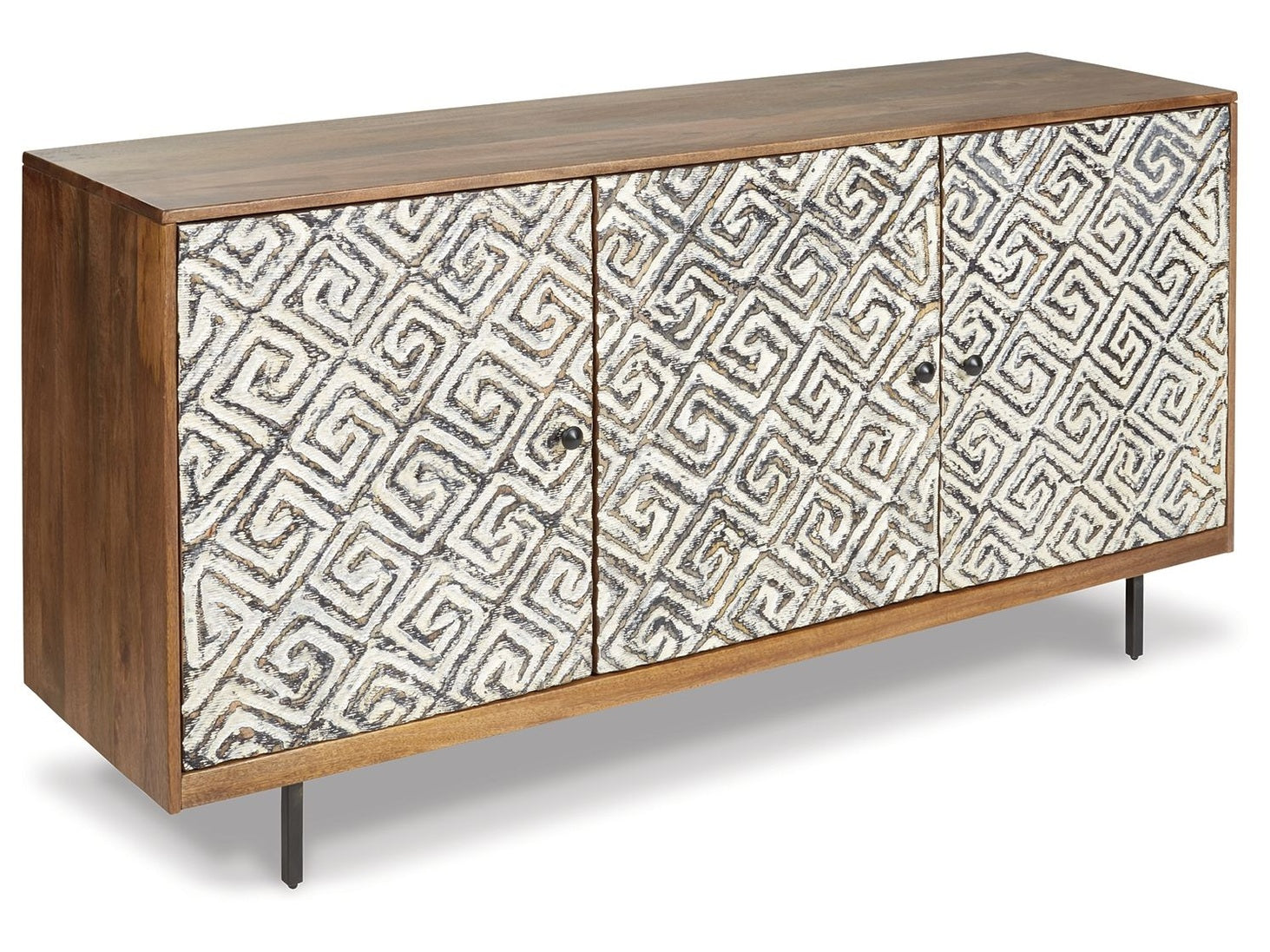 Kerrings - Accent Cabinet - Brown / Black / White