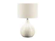 Rainermen - Ceramic Table Lamp  - Off White