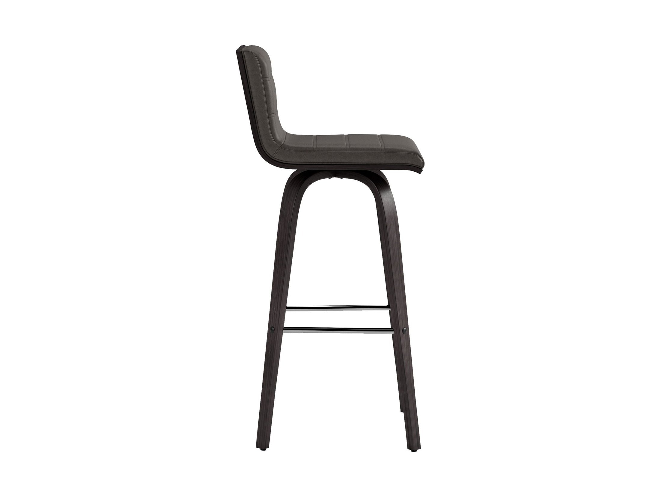 Vienna - 30" Swivel Bar Stool - Black Wood