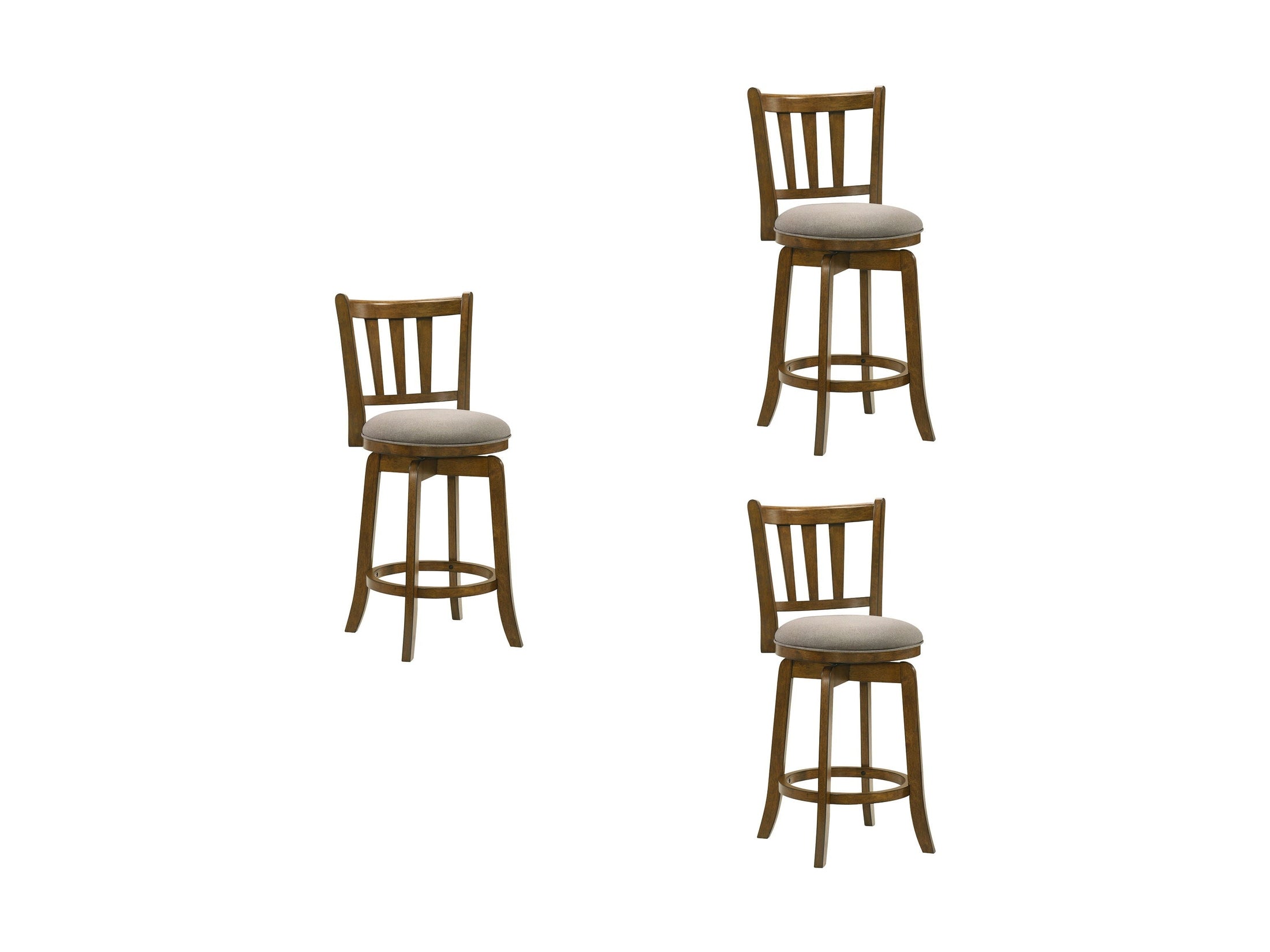 Wren - Modern Farmhouse Swivel Wood Counter Height Kitchen Bar Stool