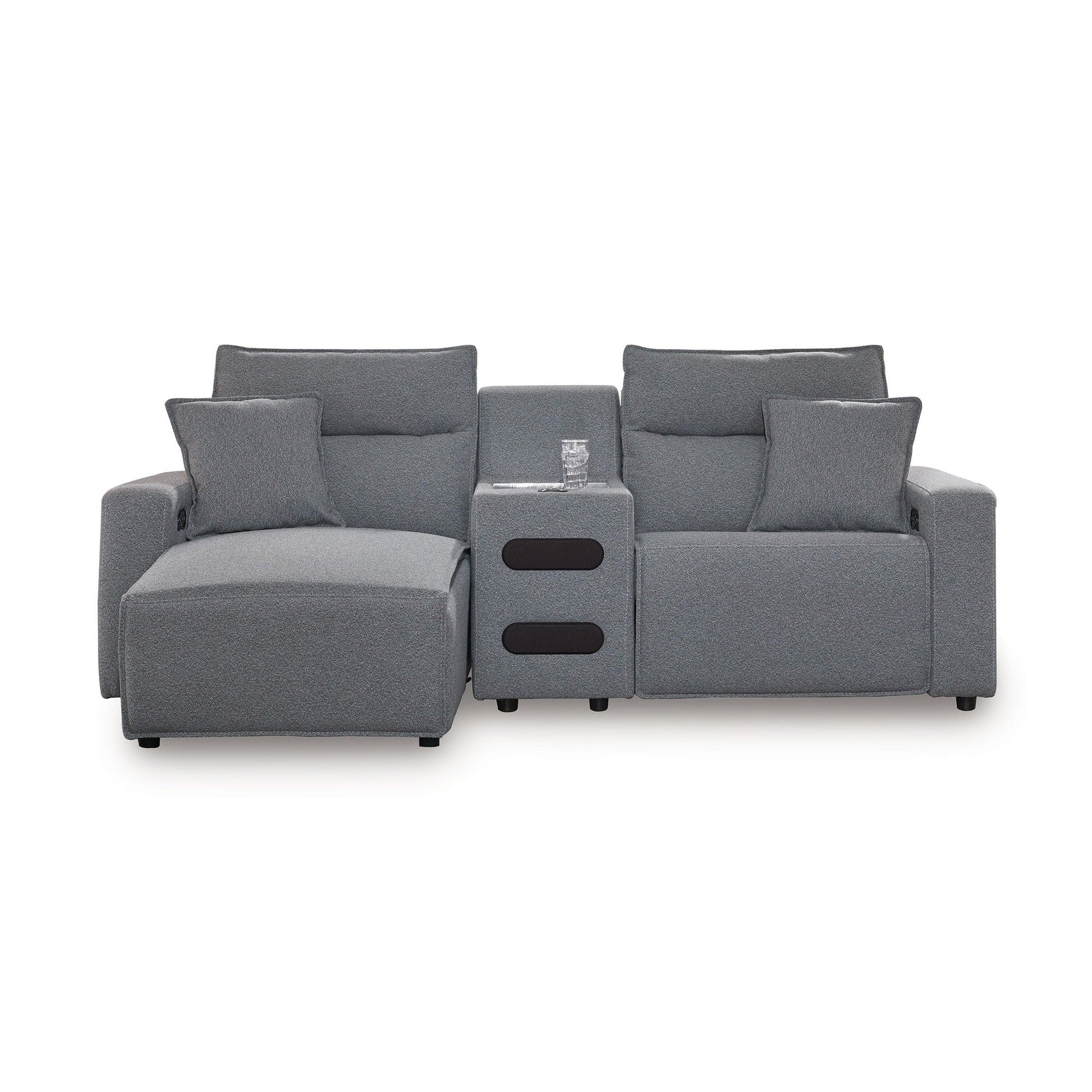 Modmax II - Reclining Sectional - Salt And Pepper
