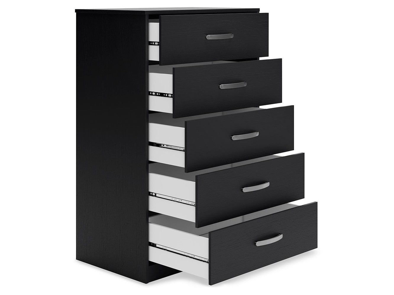 Finch - Five Drawer Chest - 46" Height - Black