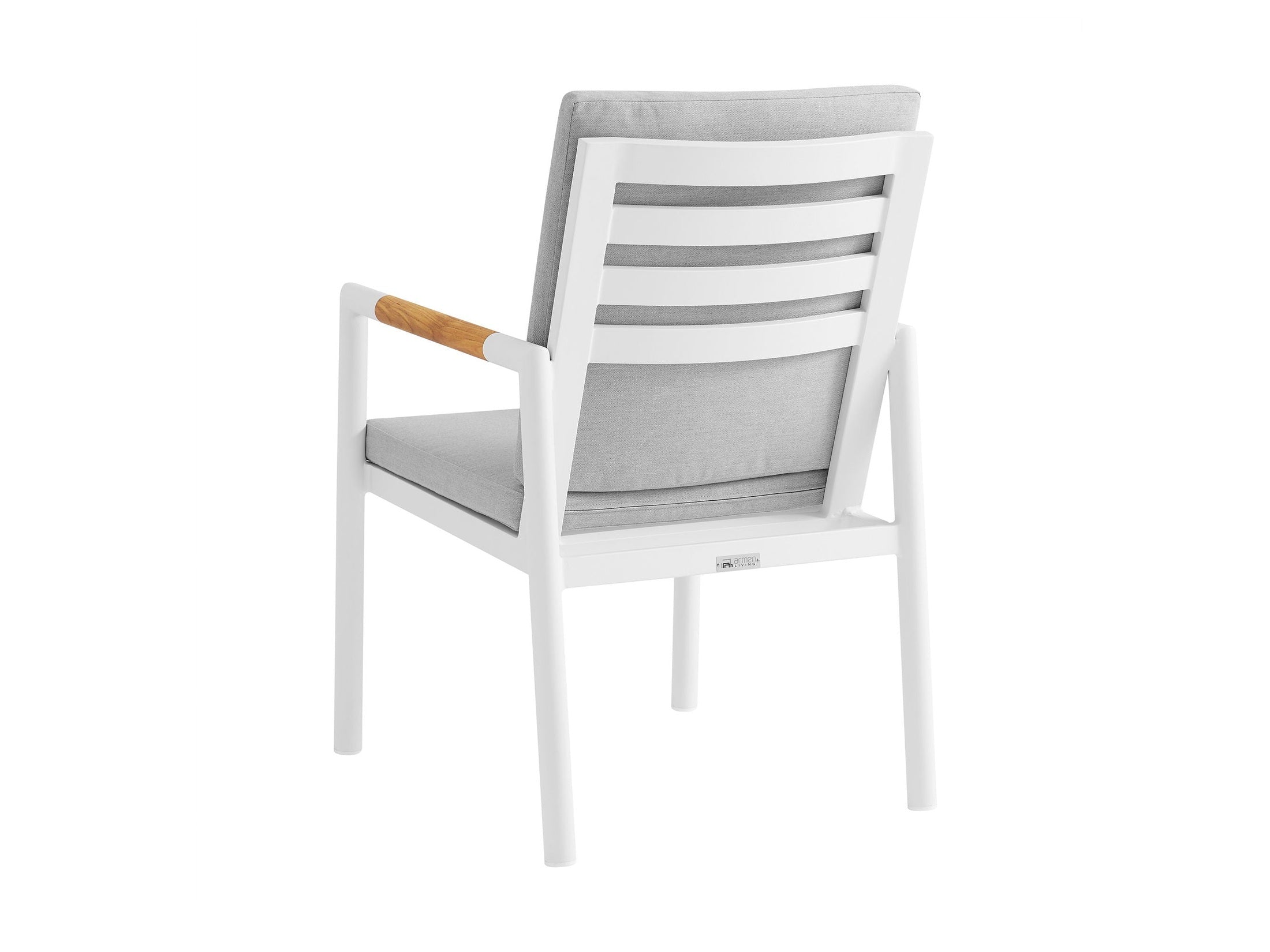Royal - Aluminum And Teak Outdoor Dining Chair (Set of 2)