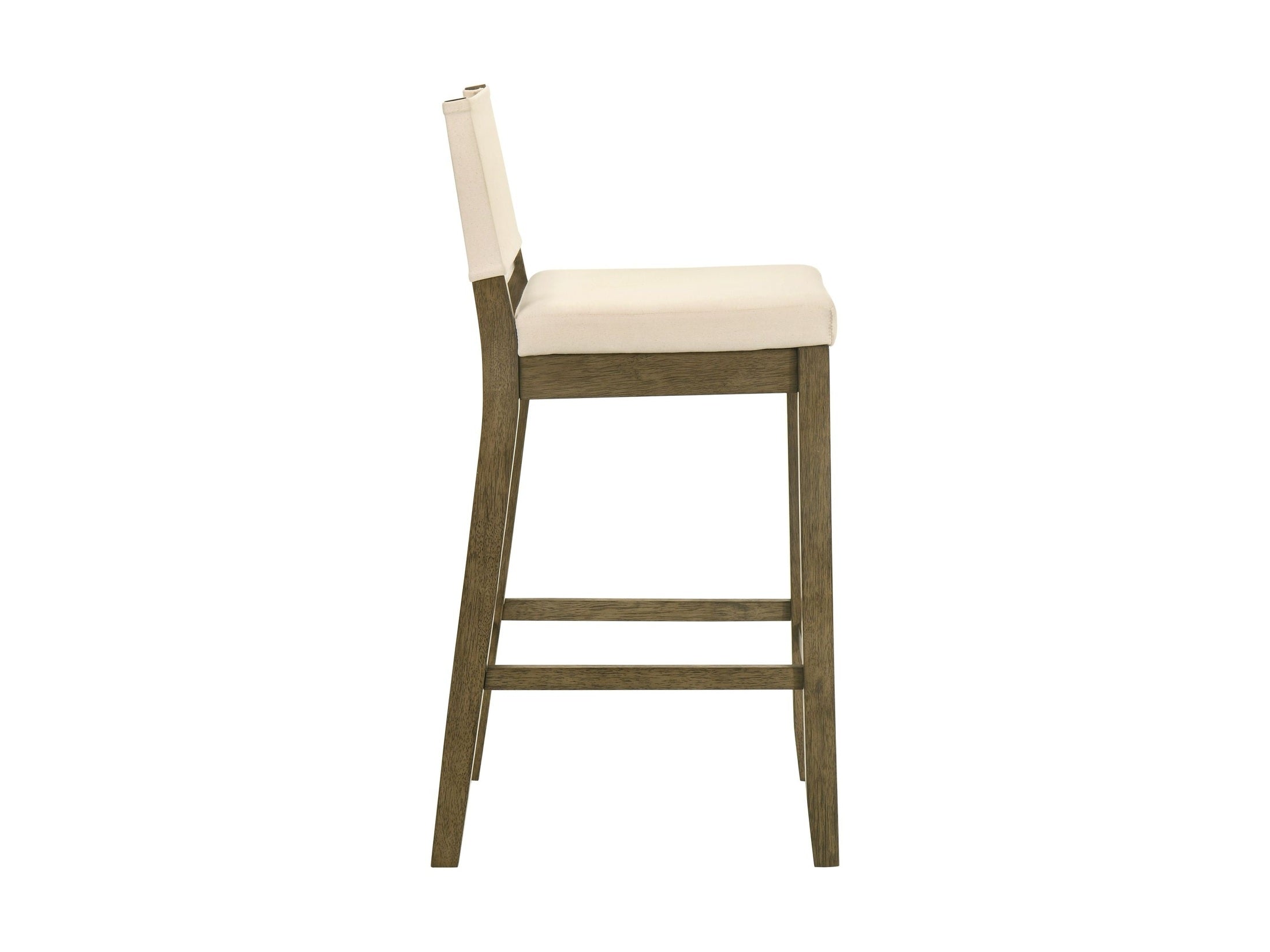Yaneli - Contemporary Natural Wood Bar Height Kitchen Bar Stool