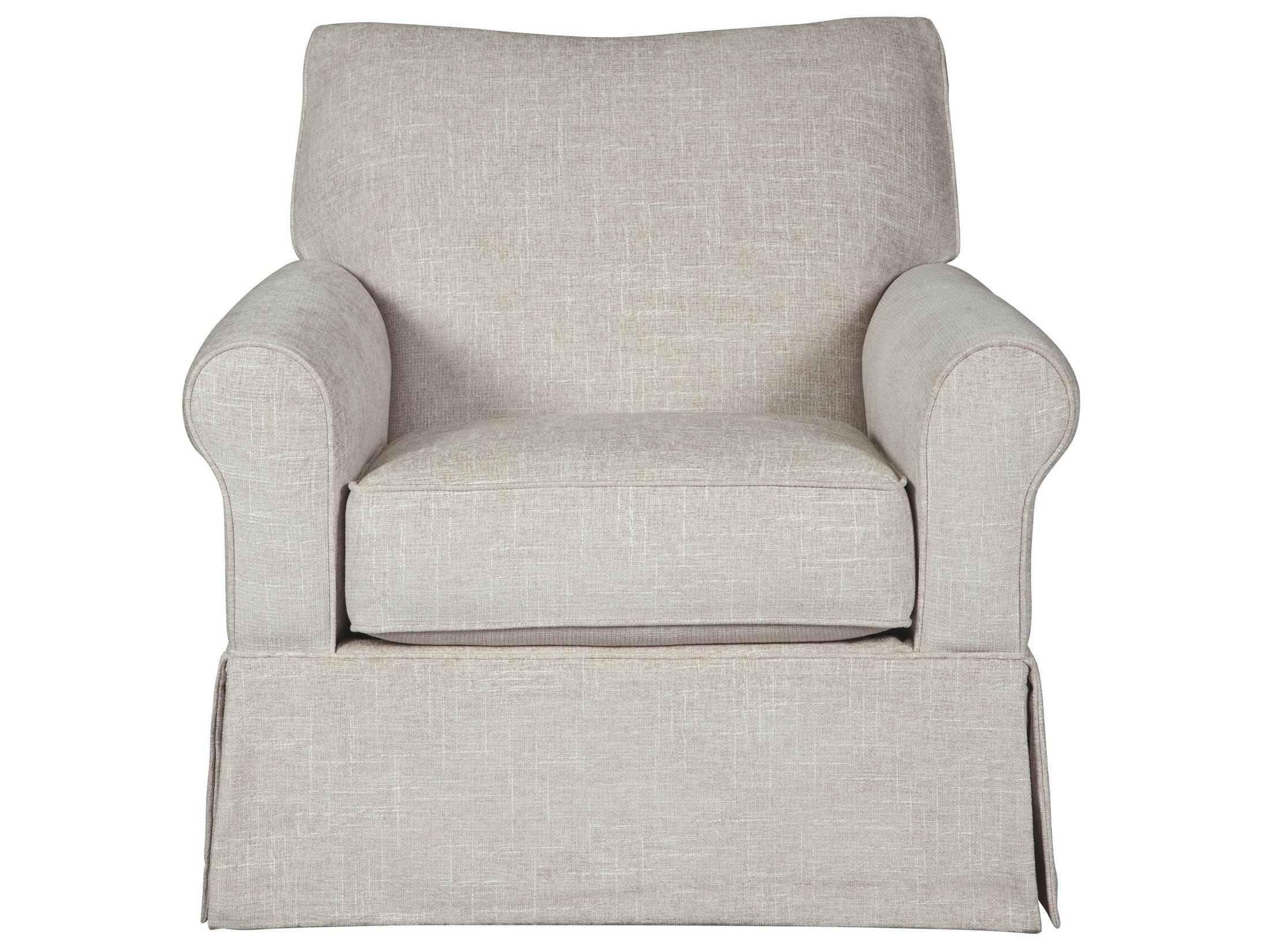 Searcy - Swivel Glider Accent Chair - Quartz