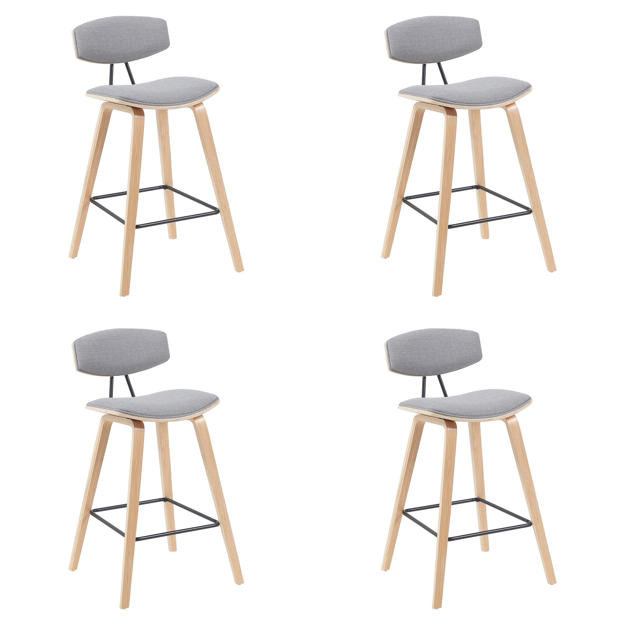 Fox - Swivel Bar Height Stool - Light Brown