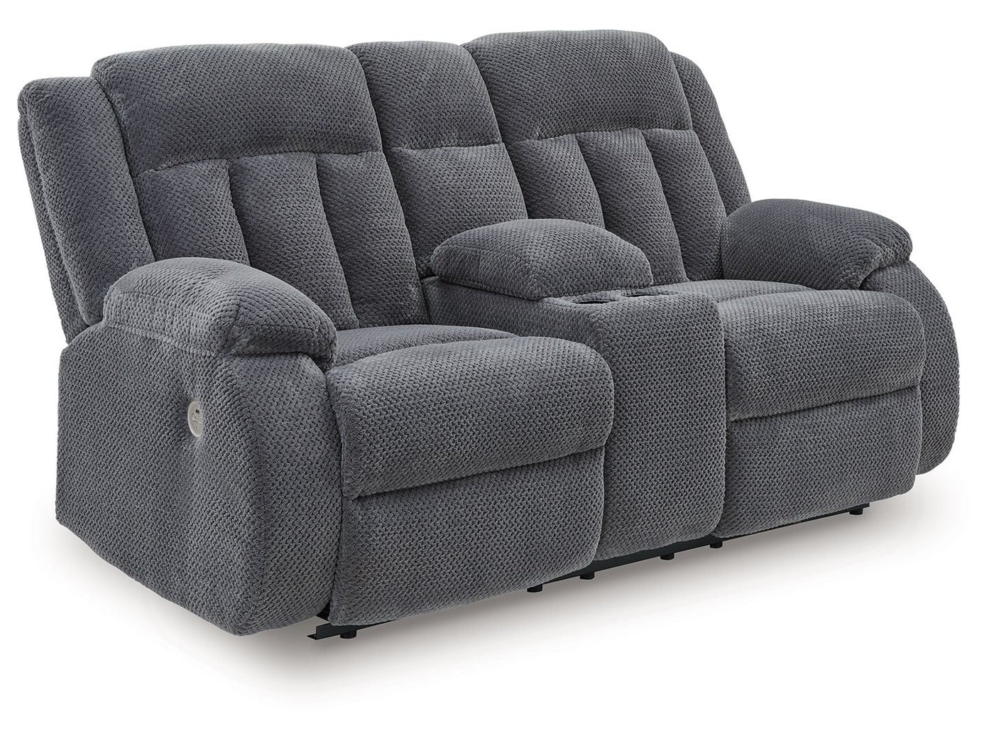 Greely Bend - Double Relcining Power Loveseat With Console