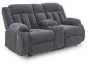 Greely Bend - Double Relcining Power Loveseat With Console
