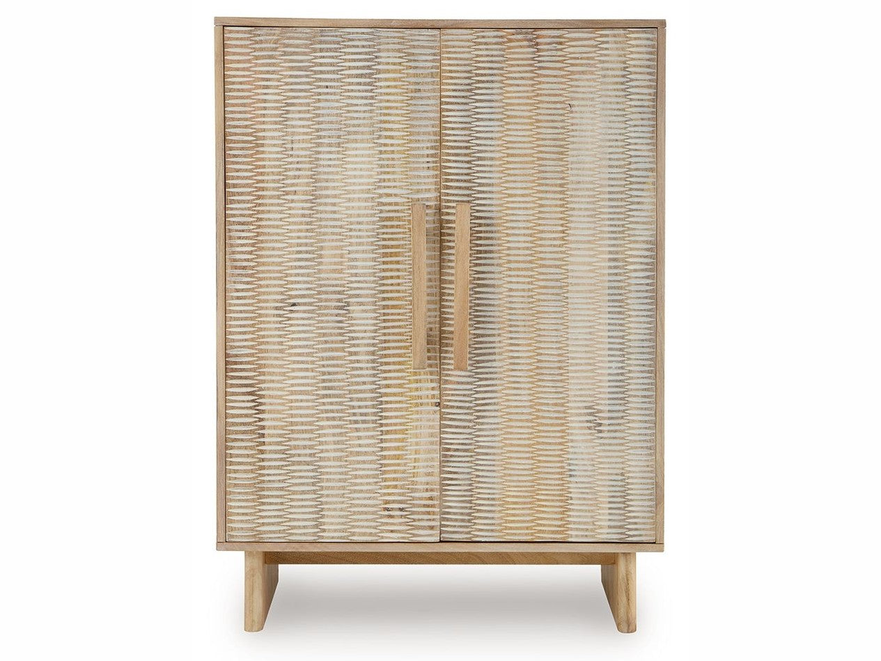 Dallinbury - Accent Cabinet - Natural / White Wash
