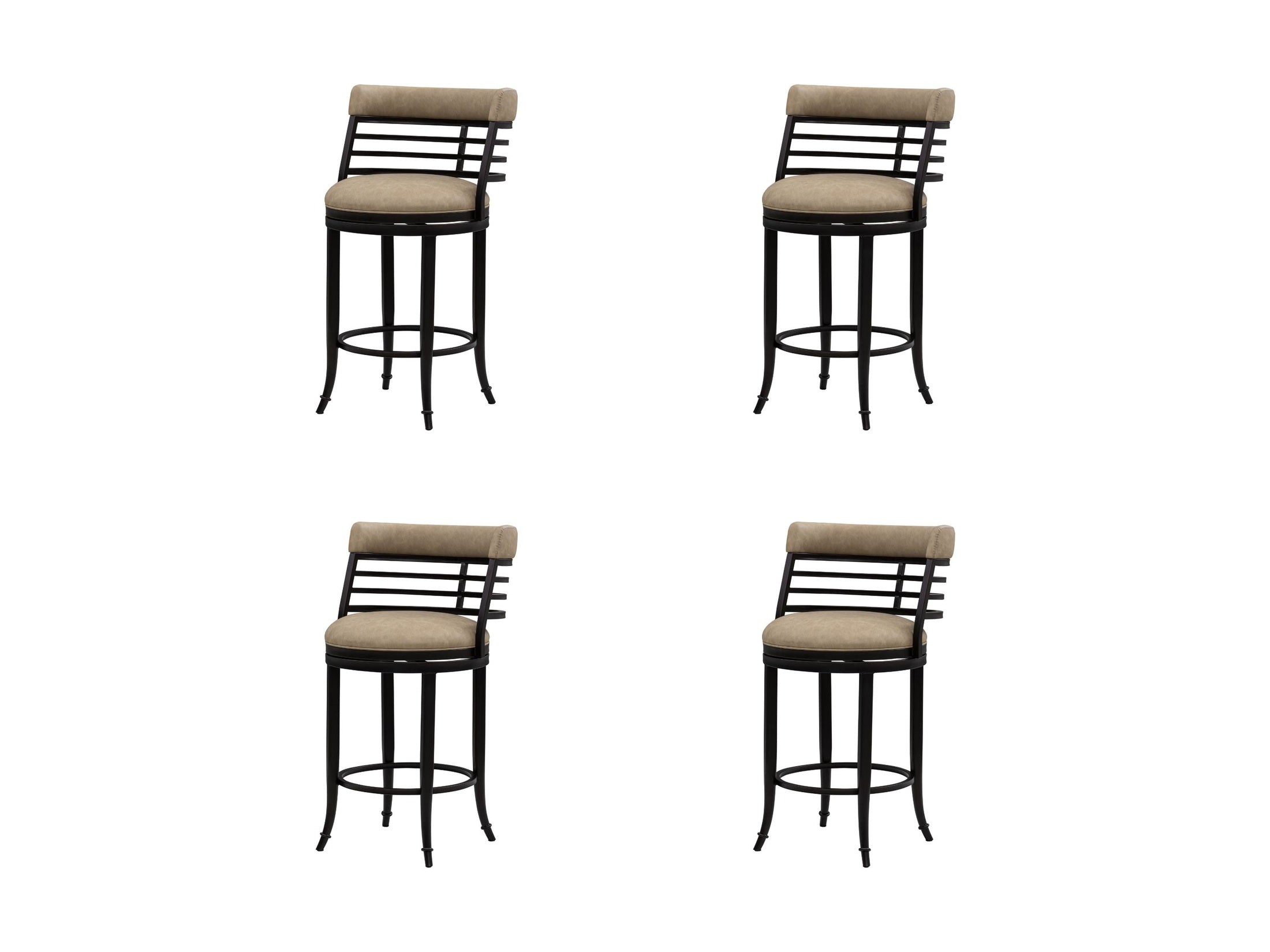 Telia - Upholstered Swivel Counter Height Barstool