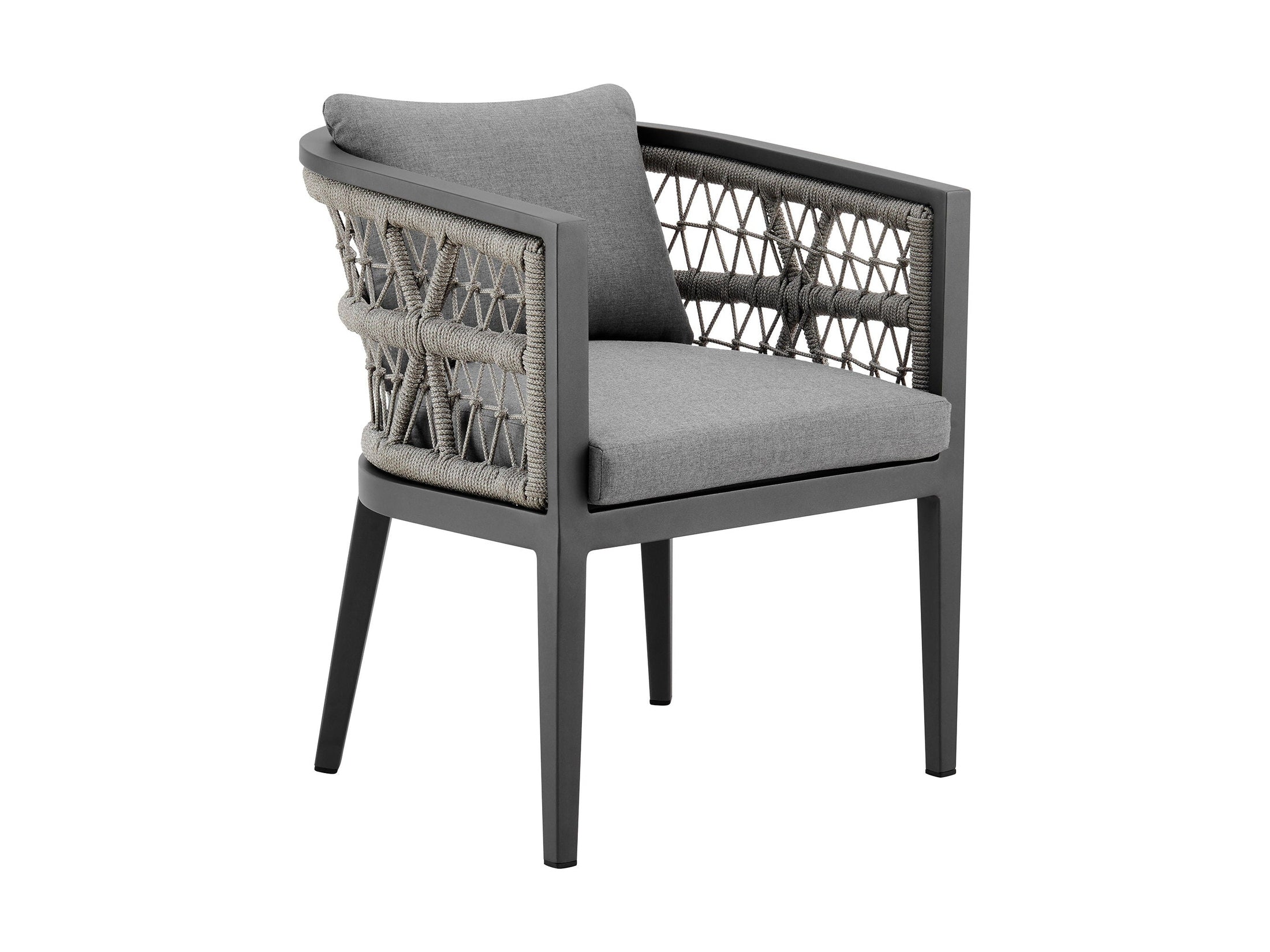 Zella - Outdoor Patio Dining Chair (Set of 2) - Light Gray / Earl Gray