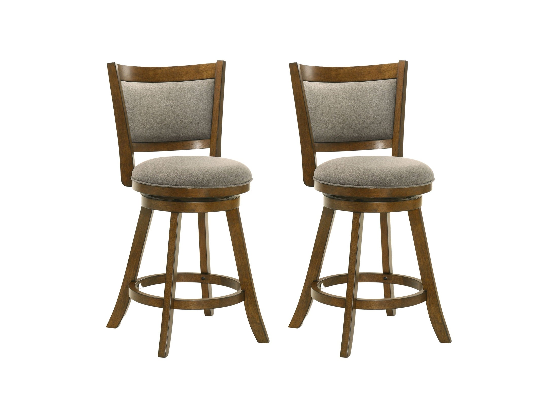 Aiden - Modern Farmhouse Swivel Wood Counter Height Kitchen Bar Stool