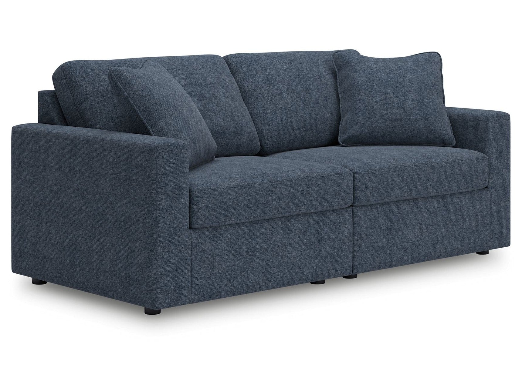 Modmax - 2-Piece Sectional Loveseat - Fabric - Ink