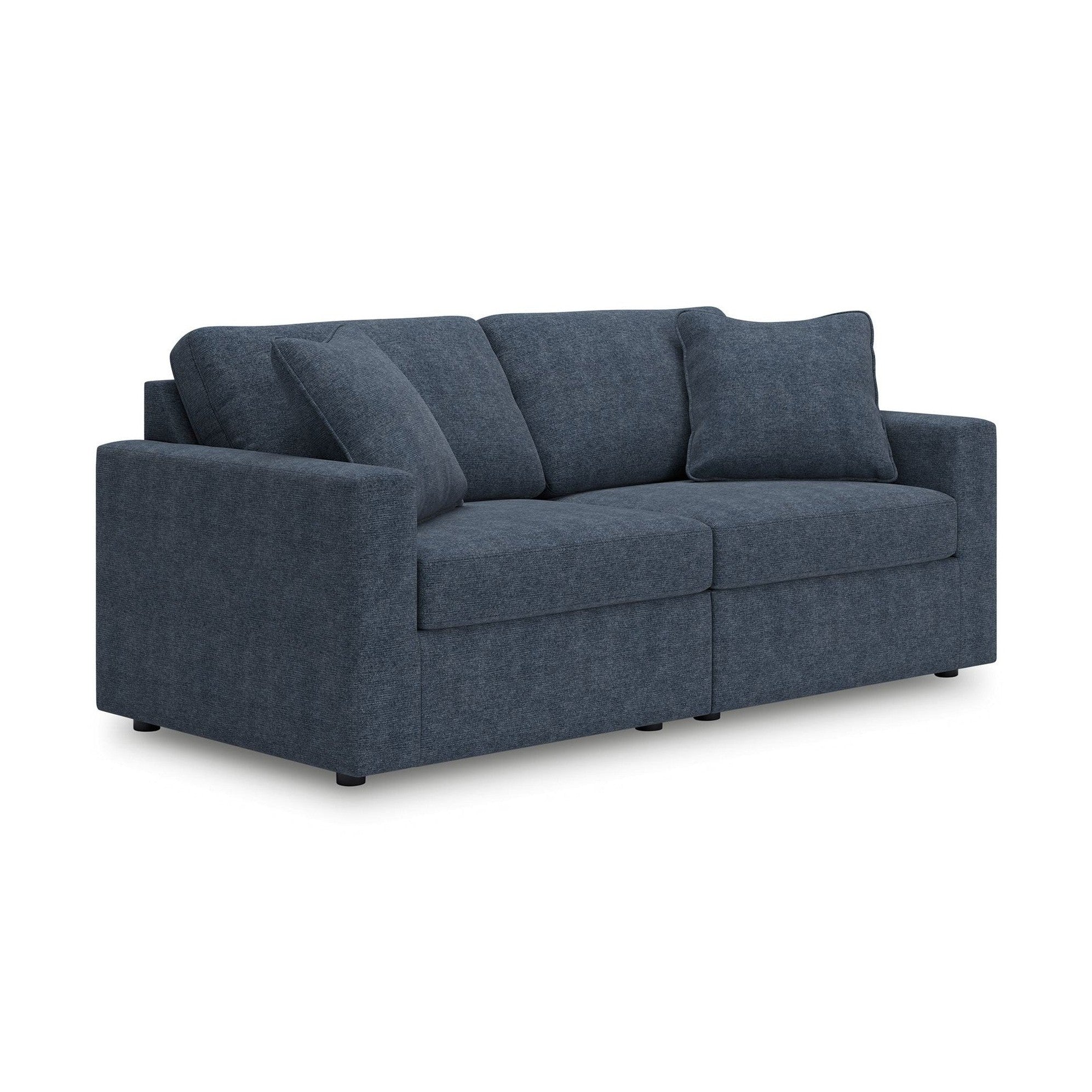 Modmax - 2-Piece Sectional Loveseat - Fabric - Ink