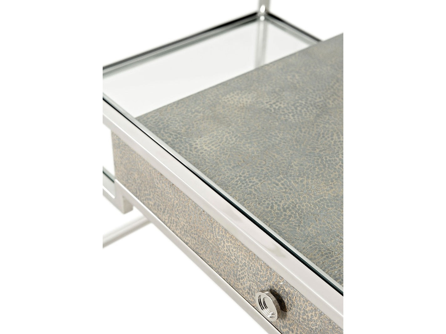 Theodore Alexander Tintagel Desk , Blue Mottled Eggshell