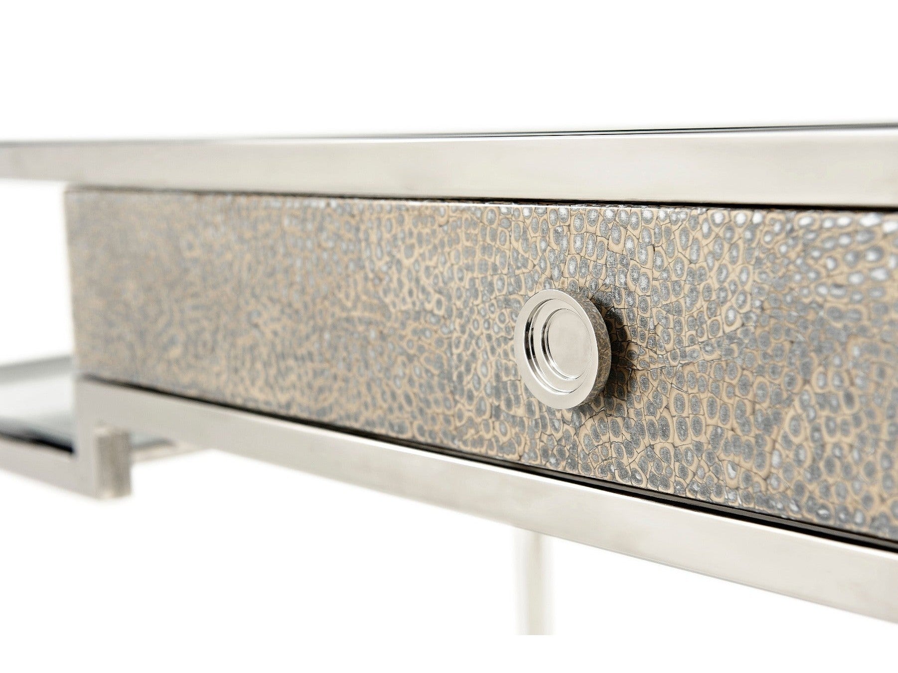 Theodore Alexander Tintagel Desk , Blue Mottled Eggshell