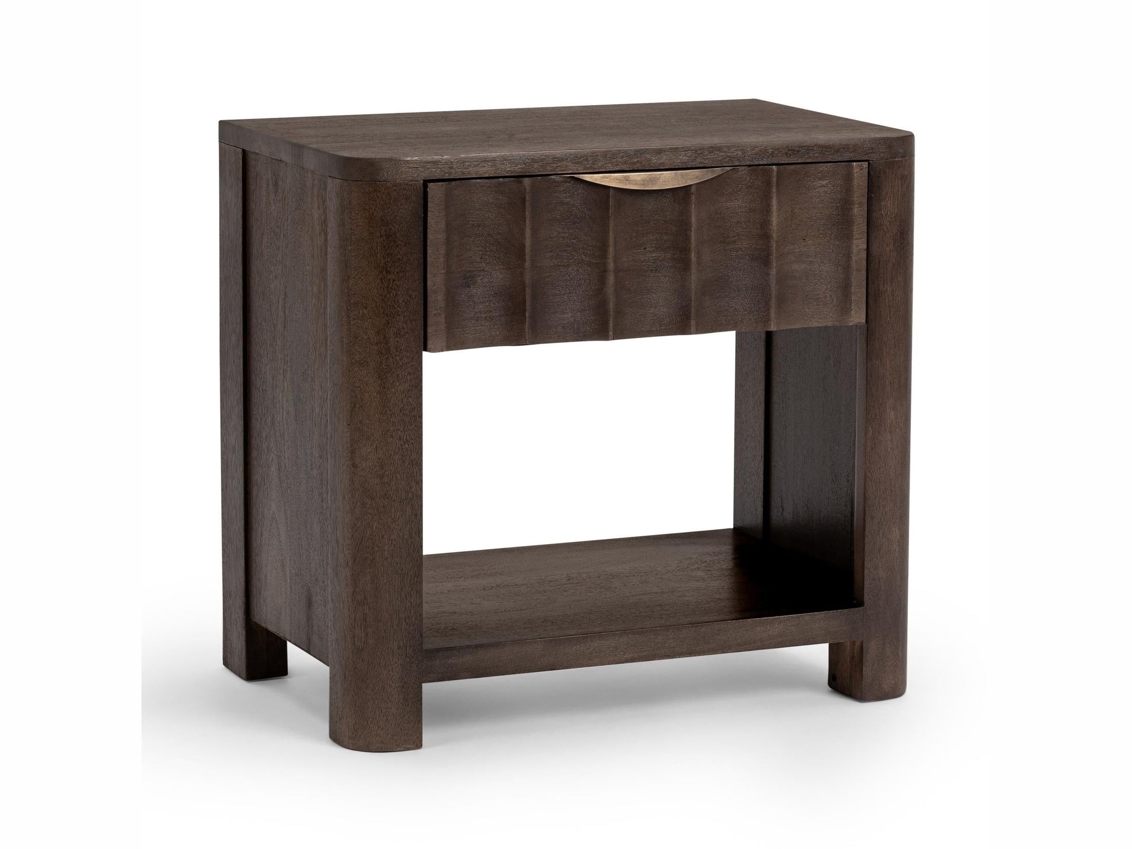 Baylee - 1 Drawer Nightstand - Cocoa Brown