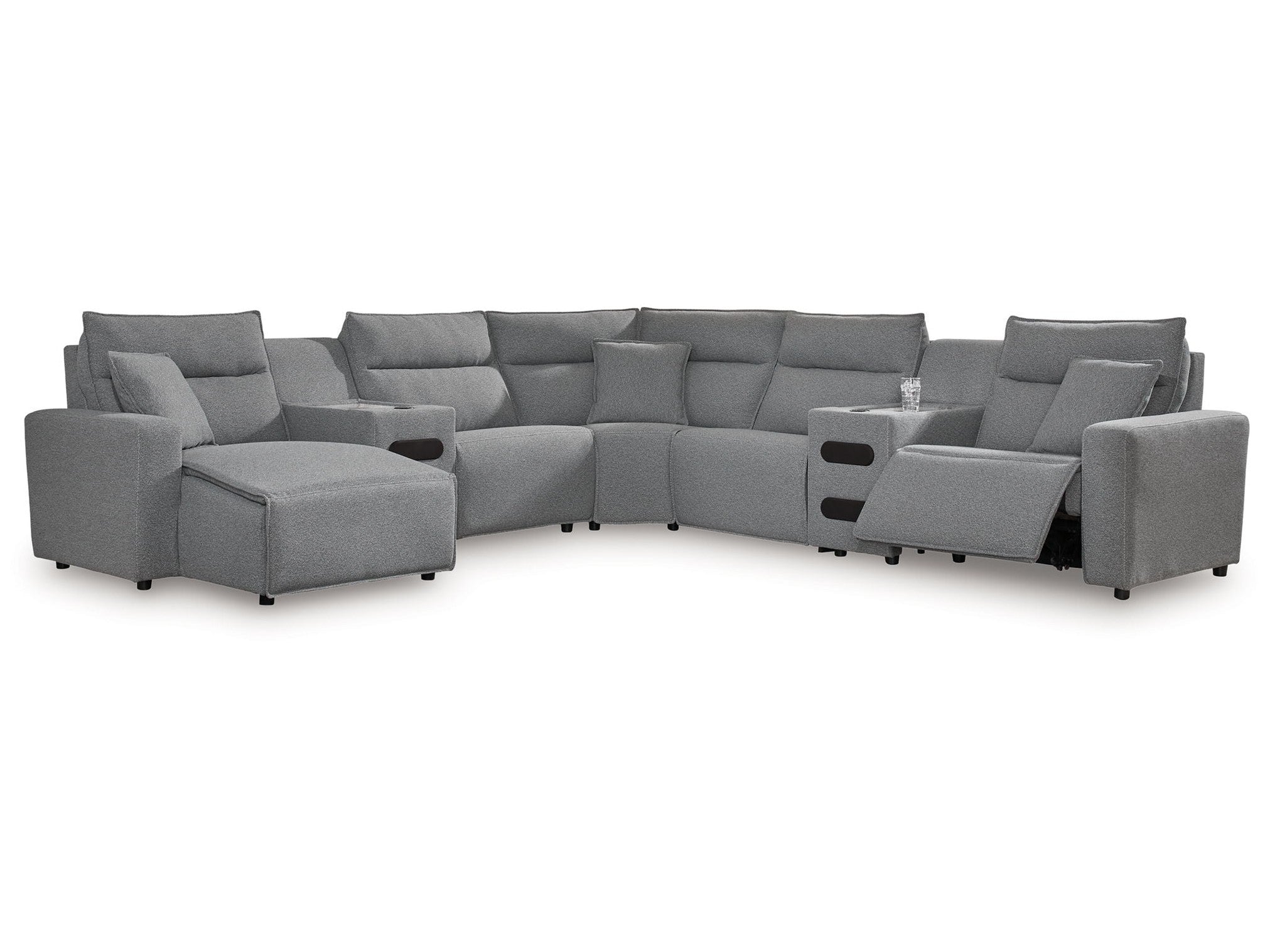 Modmax II - Reclining Sectional - Salt And Pepper