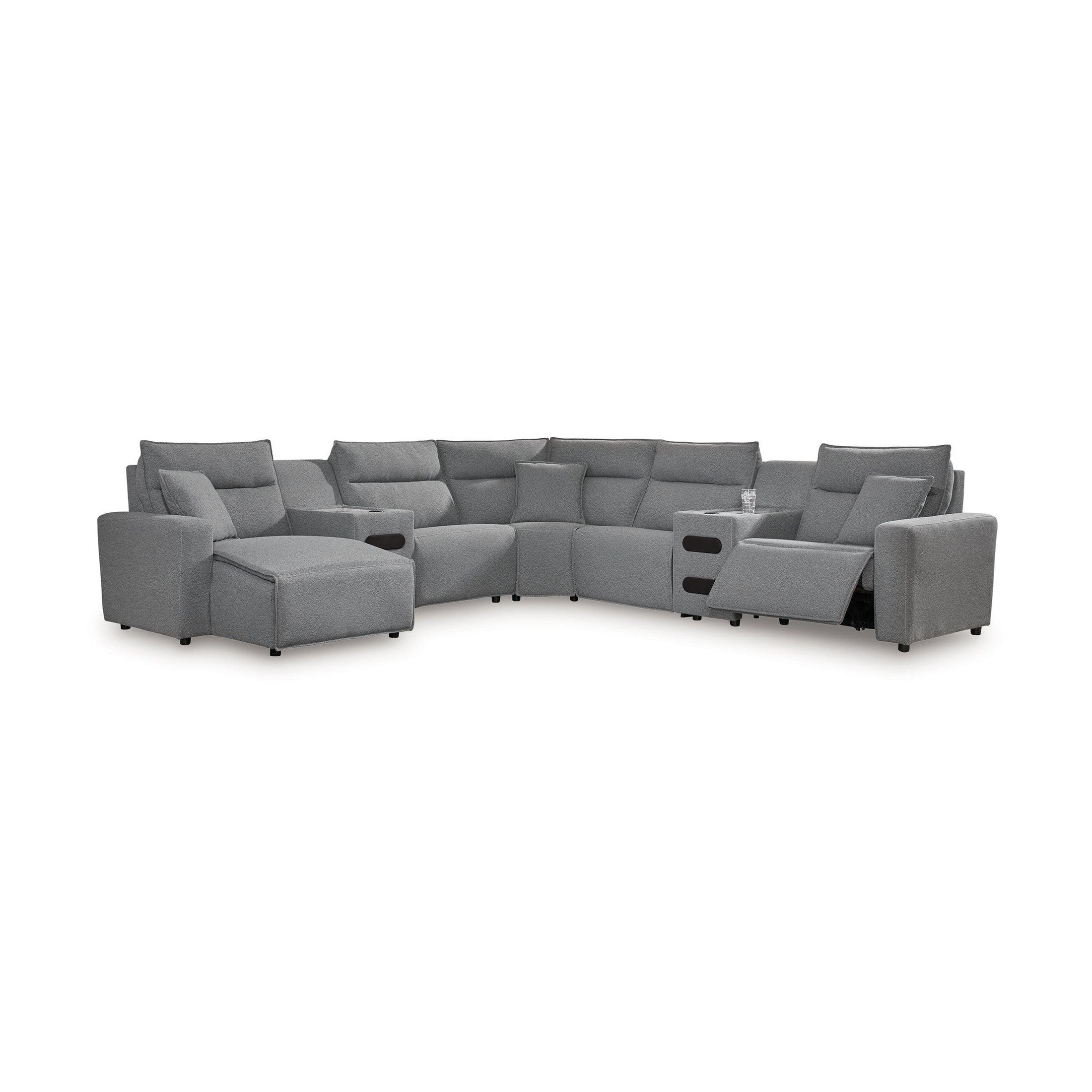 Modmax II - Reclining Sectional - Salt And Pepper