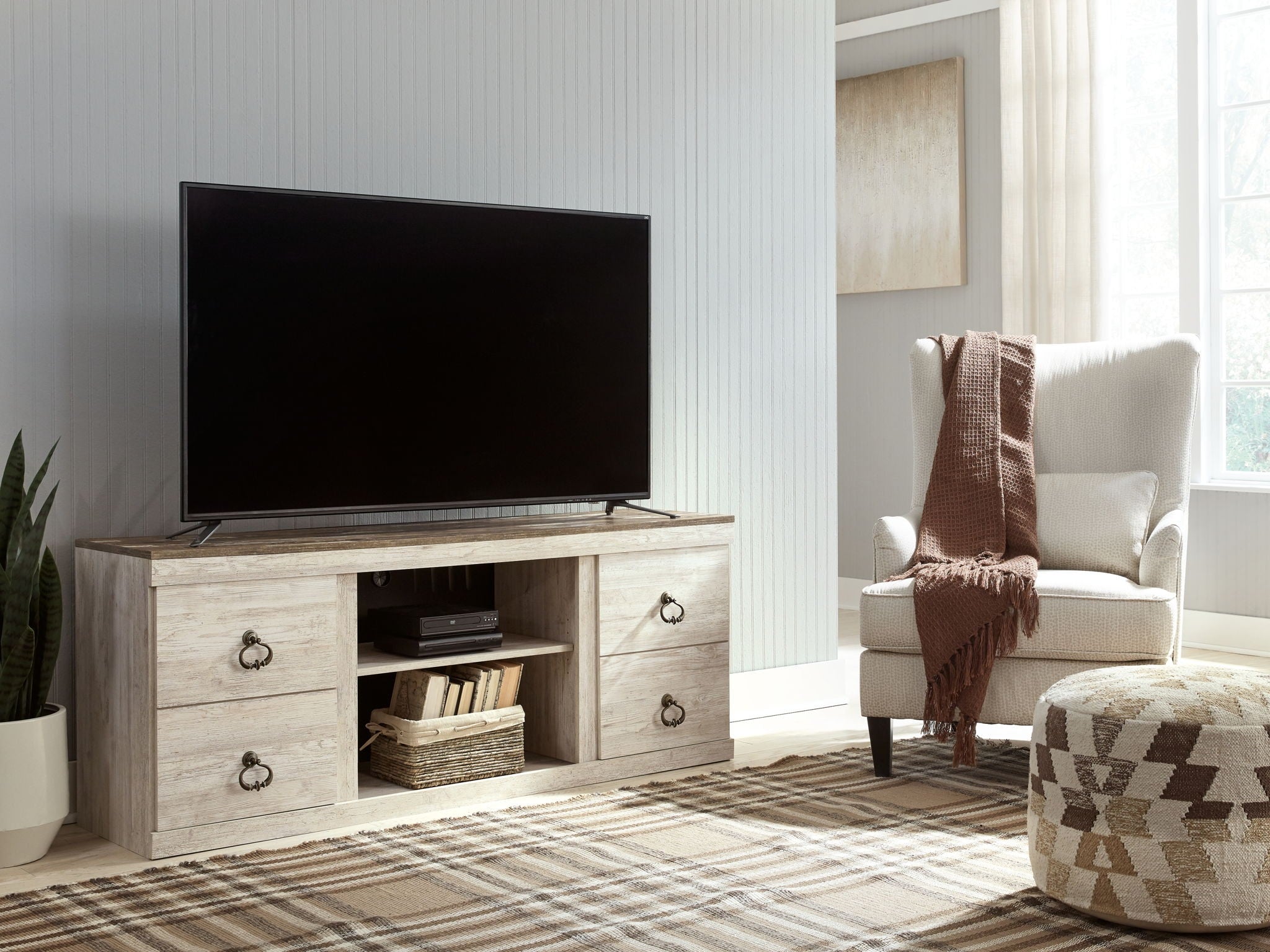 Willowton - TV Stand With Fireplace Option