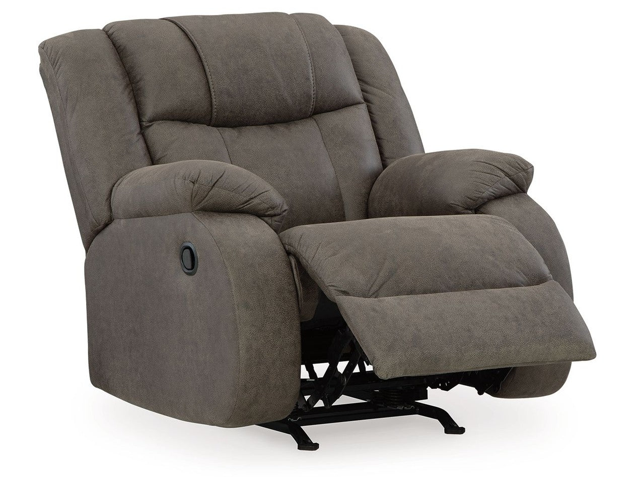 First Base - Rocker Recliner - Gunmetal