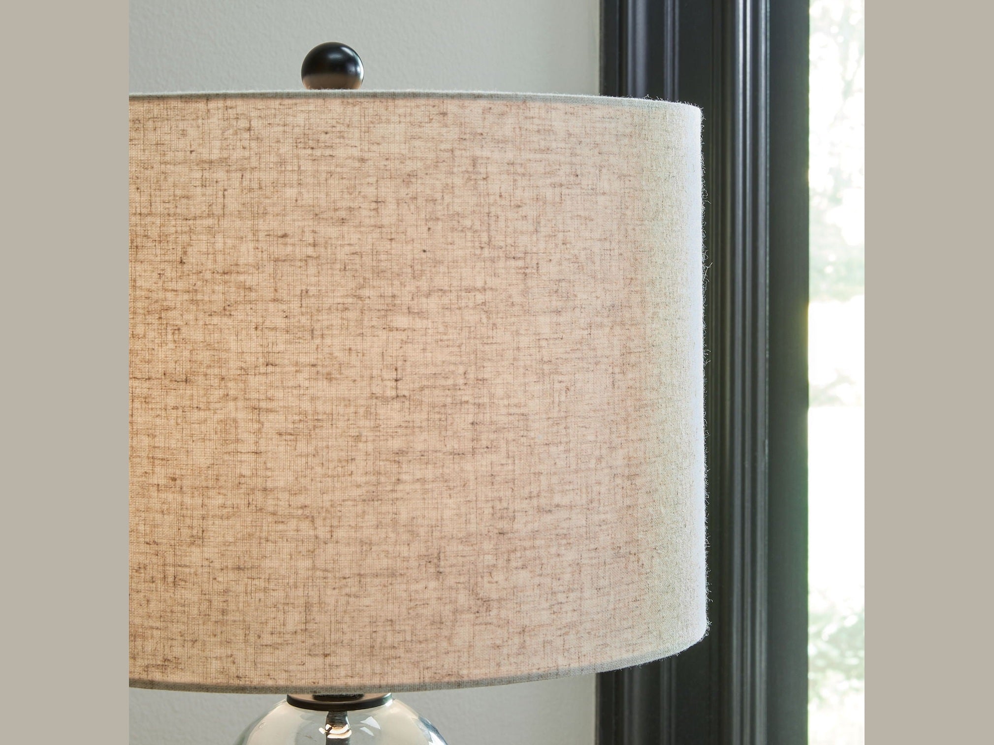 Airbal - Glass Table Lamp (Set of 2) - Clear / Black