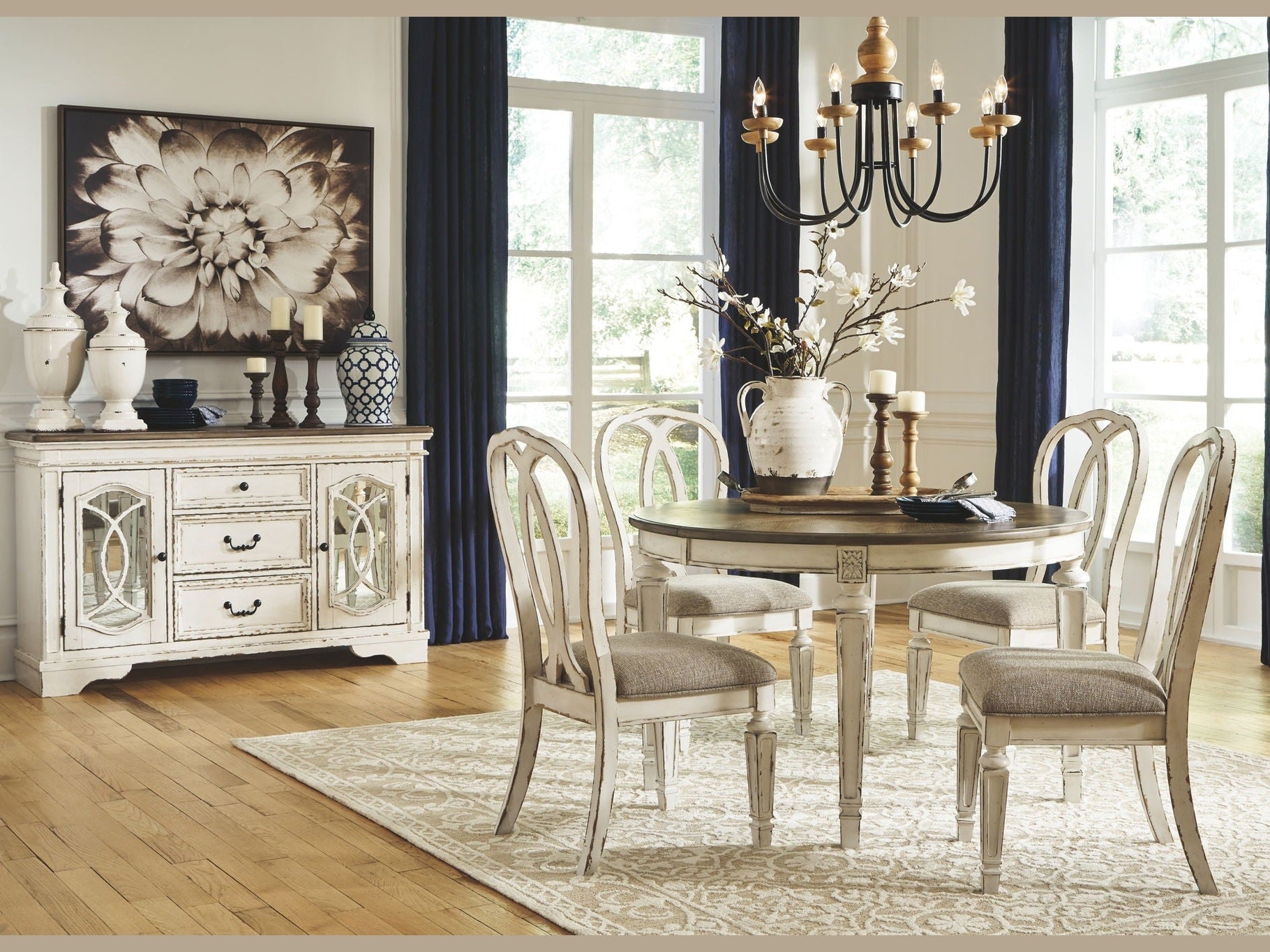 Realyn - Oval Dining Table Set