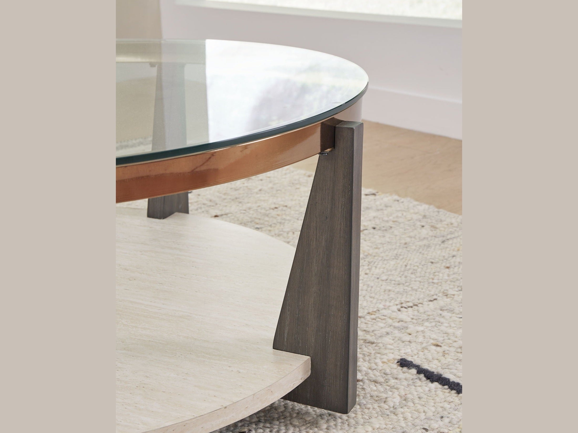 Frazwa - Round Cocktail Table - Multi