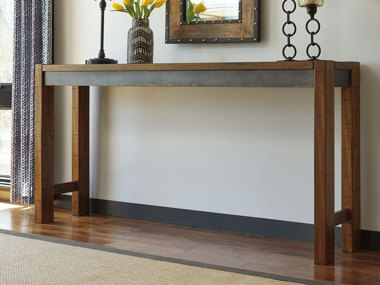 Torjin - Long Counter Table - Dark Brown