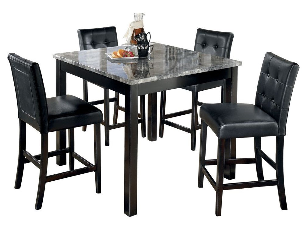 Maysville - Square Counter TBL Set (Set of 5) - Black