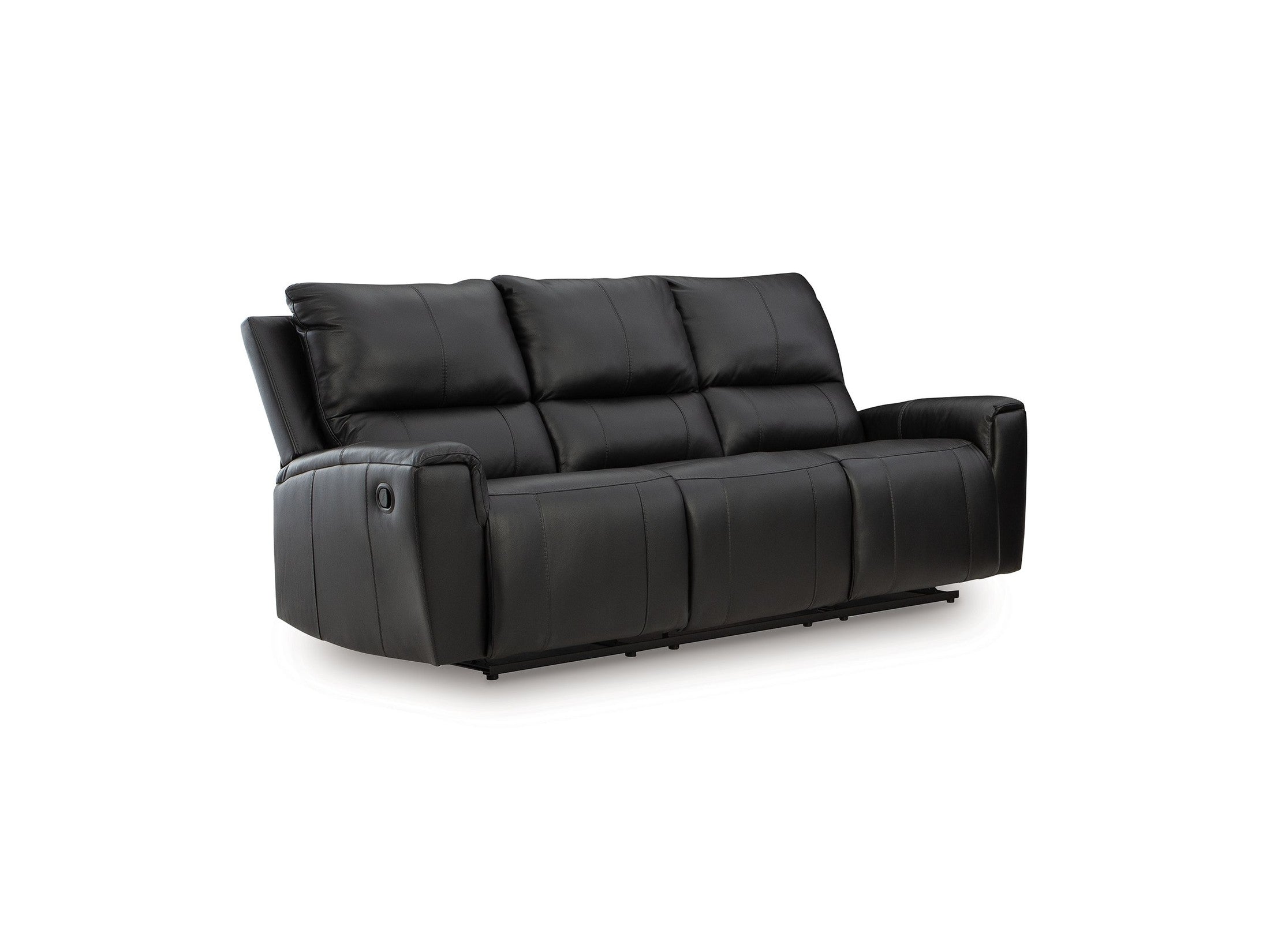 Glossmore - Reclining Sofa - Black