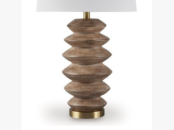 Jyllyard - Poly Table Lamp - Brown / Gold Finish