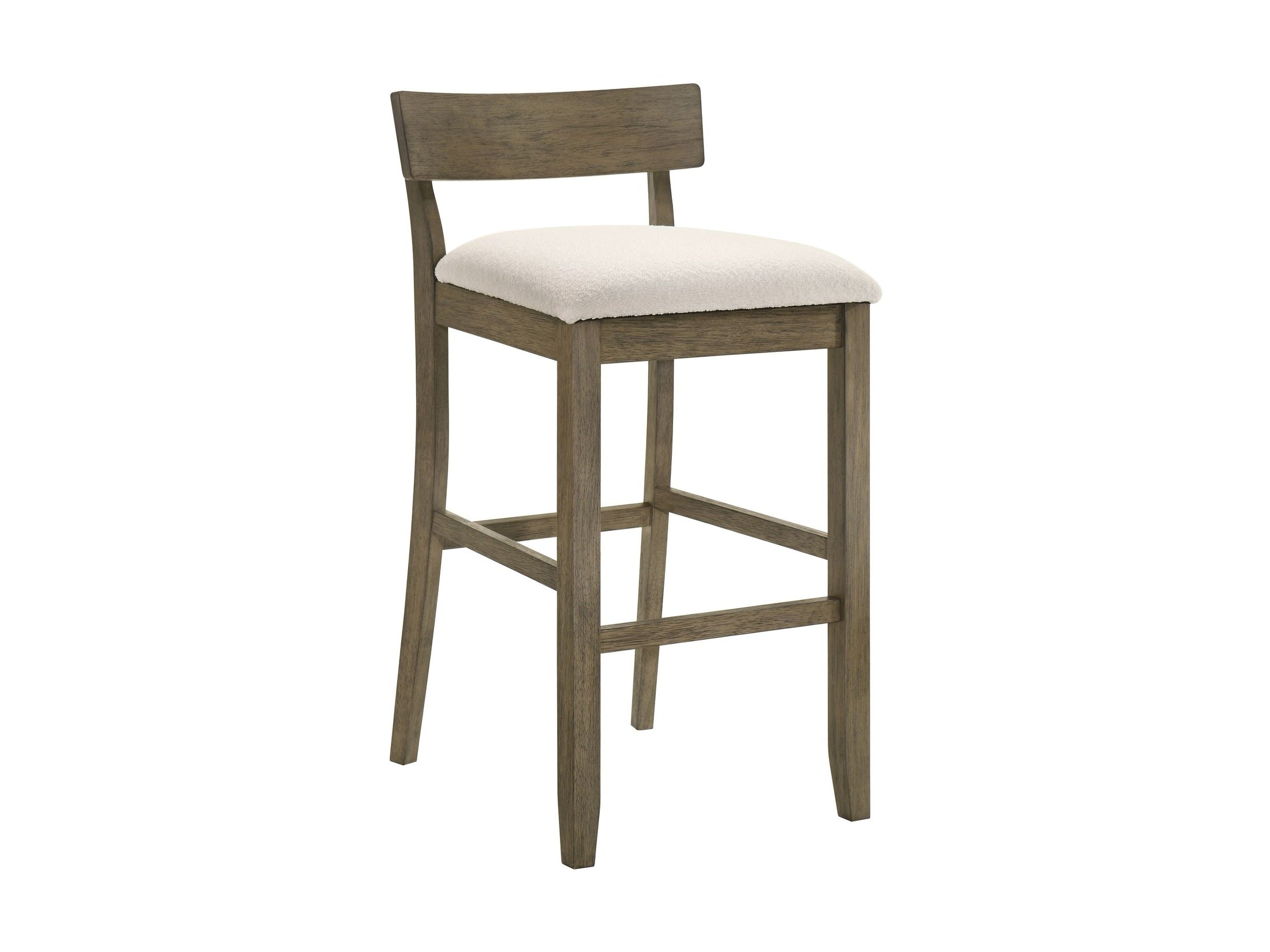 Merie - Modern Transitional Wood Bar Height Kitchen Bar Stool