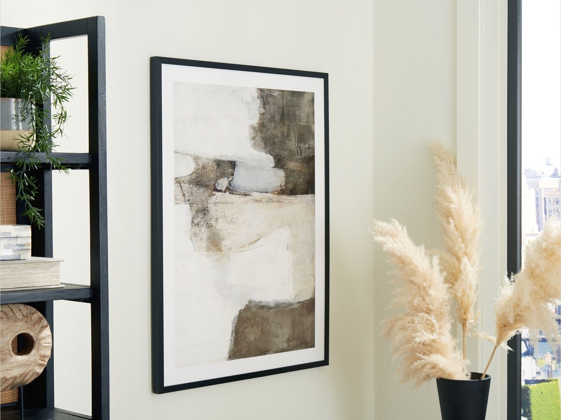 Aldricton - Wall Art - Brown / White