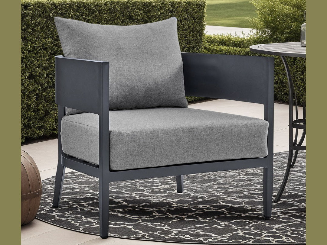 Menorca - Aluminum Outdoor Chair - Dark Gray