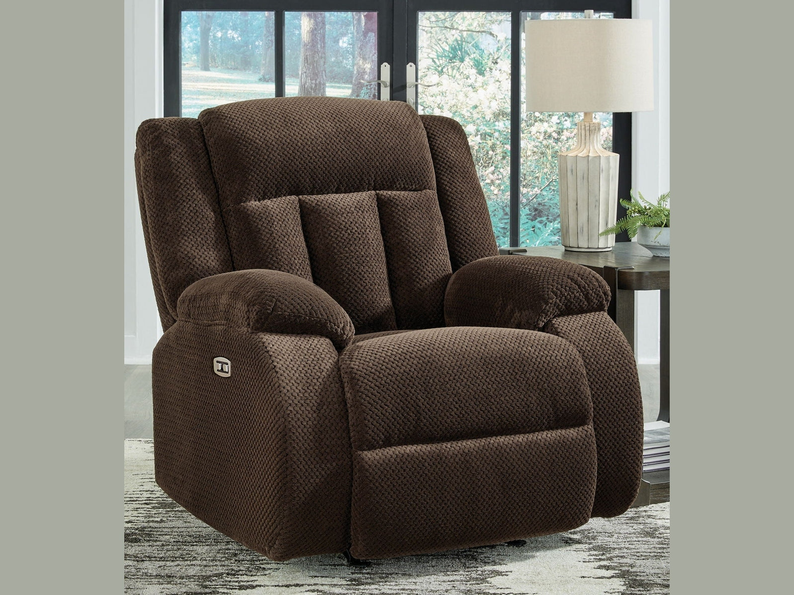 Free Wake - Power Rocker Recliner - Chocolate